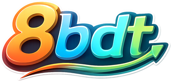 8 bdt নীল সবুজ লোগো